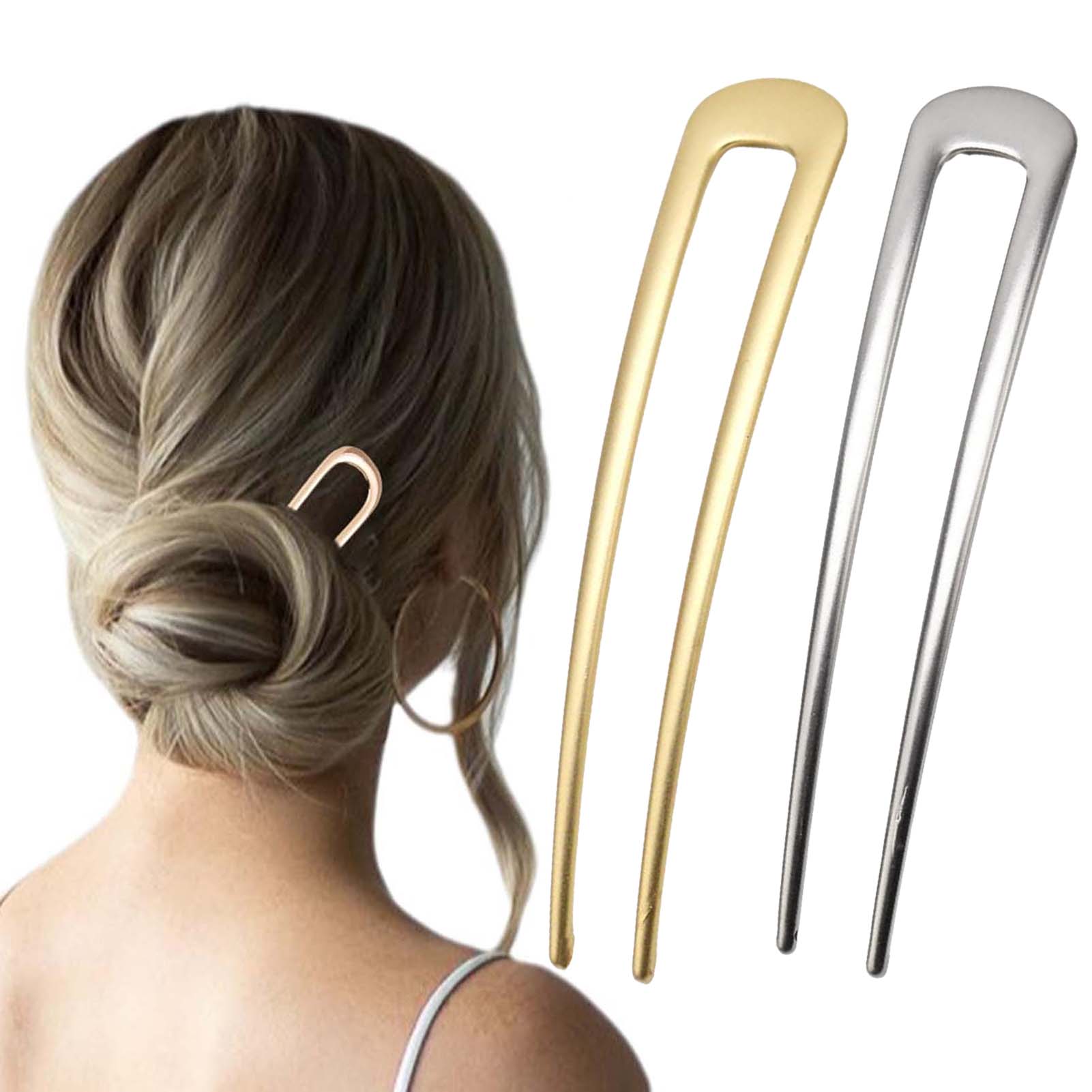 Clip In Hair Piece - French U Shaped Hair Pins Vintage