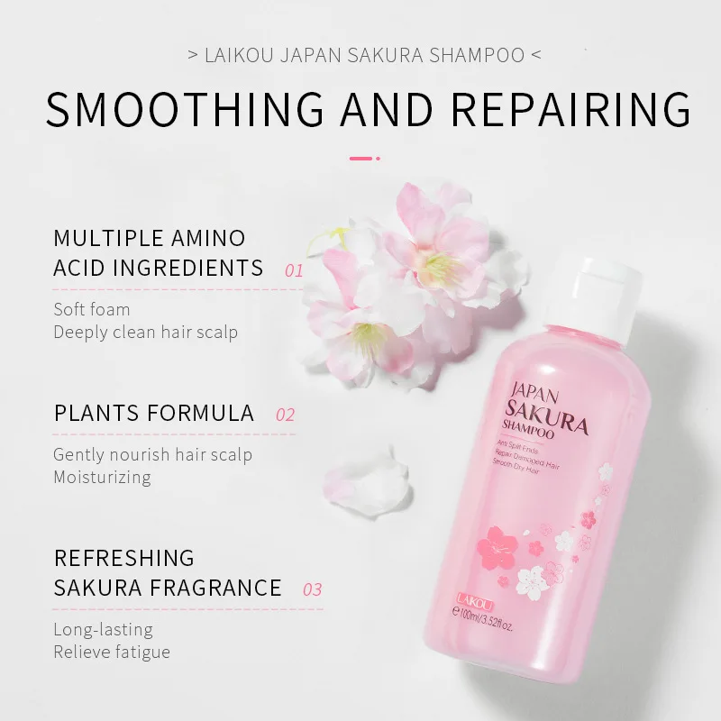 LAIKOU Japan Sakura  Shampoo R - огляд і ціна Hair Care Organic