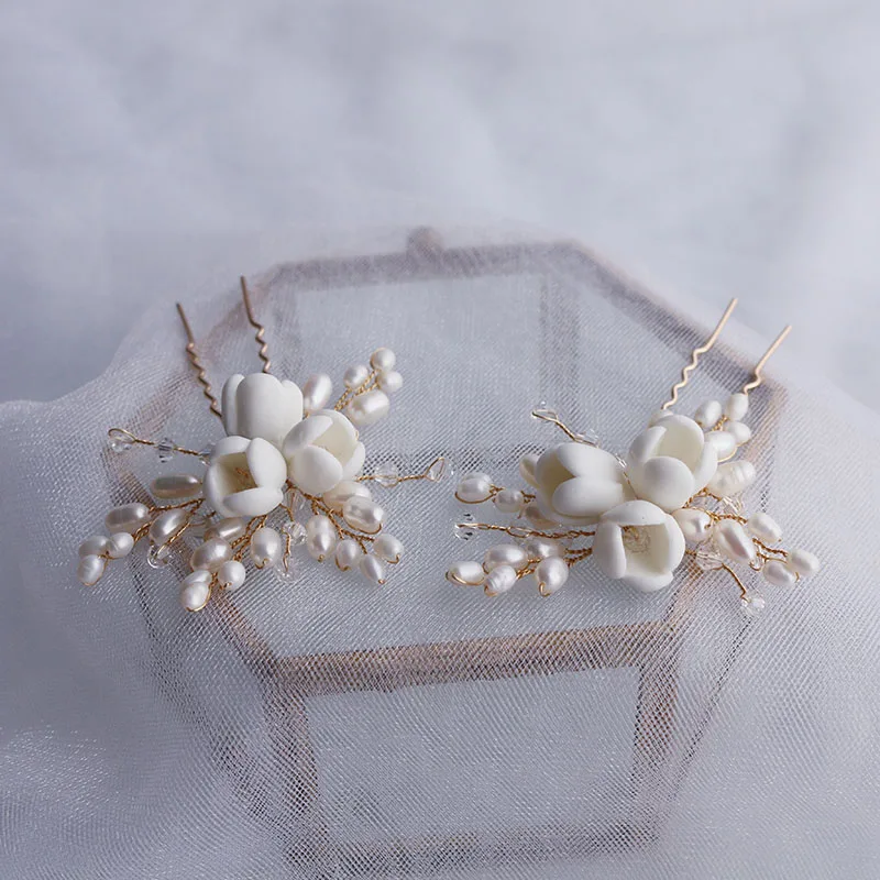Natural pearl ceramic flowers  - огляд і ціна Hair Care Zinc