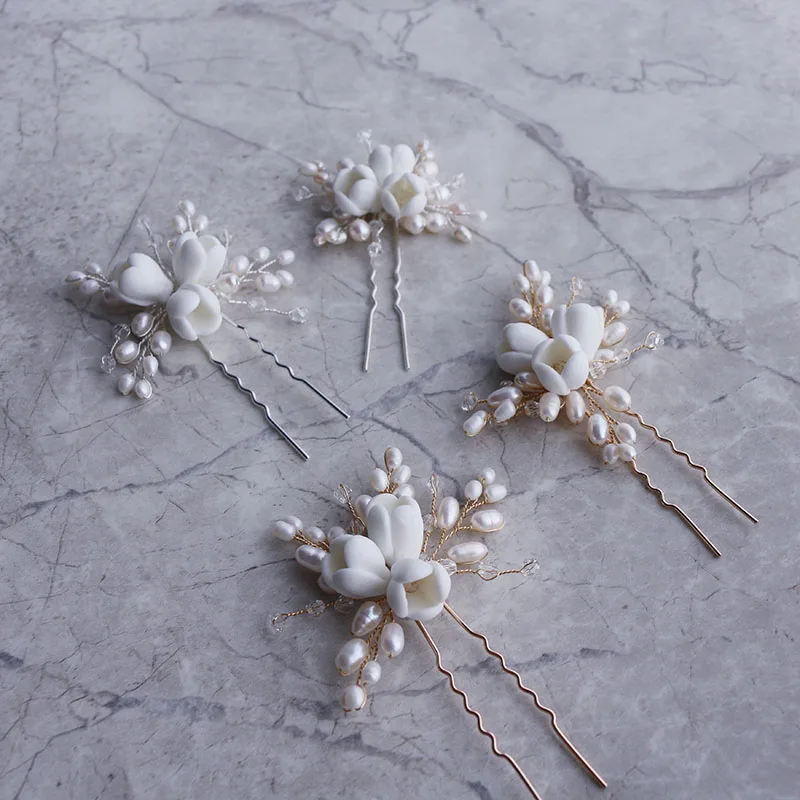 Natural pearl ceramic flowers  - огляд і ціна Hair Care Zinc