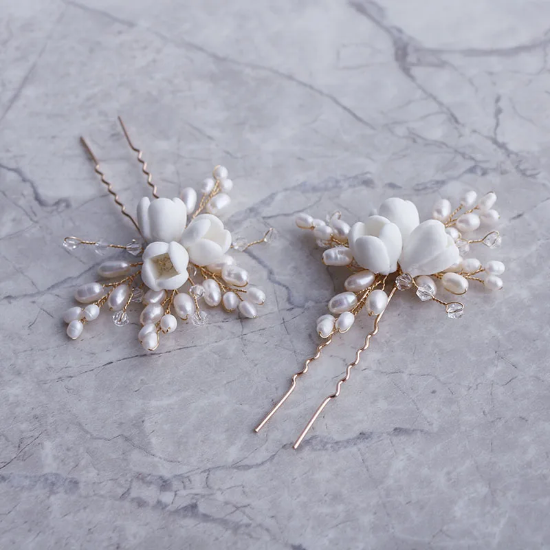Natural pearl ceramic flowers  - огляд і ціна Hair Care Zinc