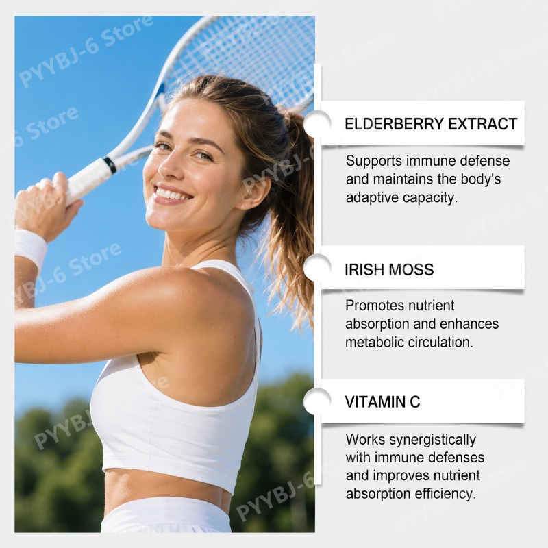 Elderberry Sea Moss Gummies wi - огляд і ціна Hair Care Zinc