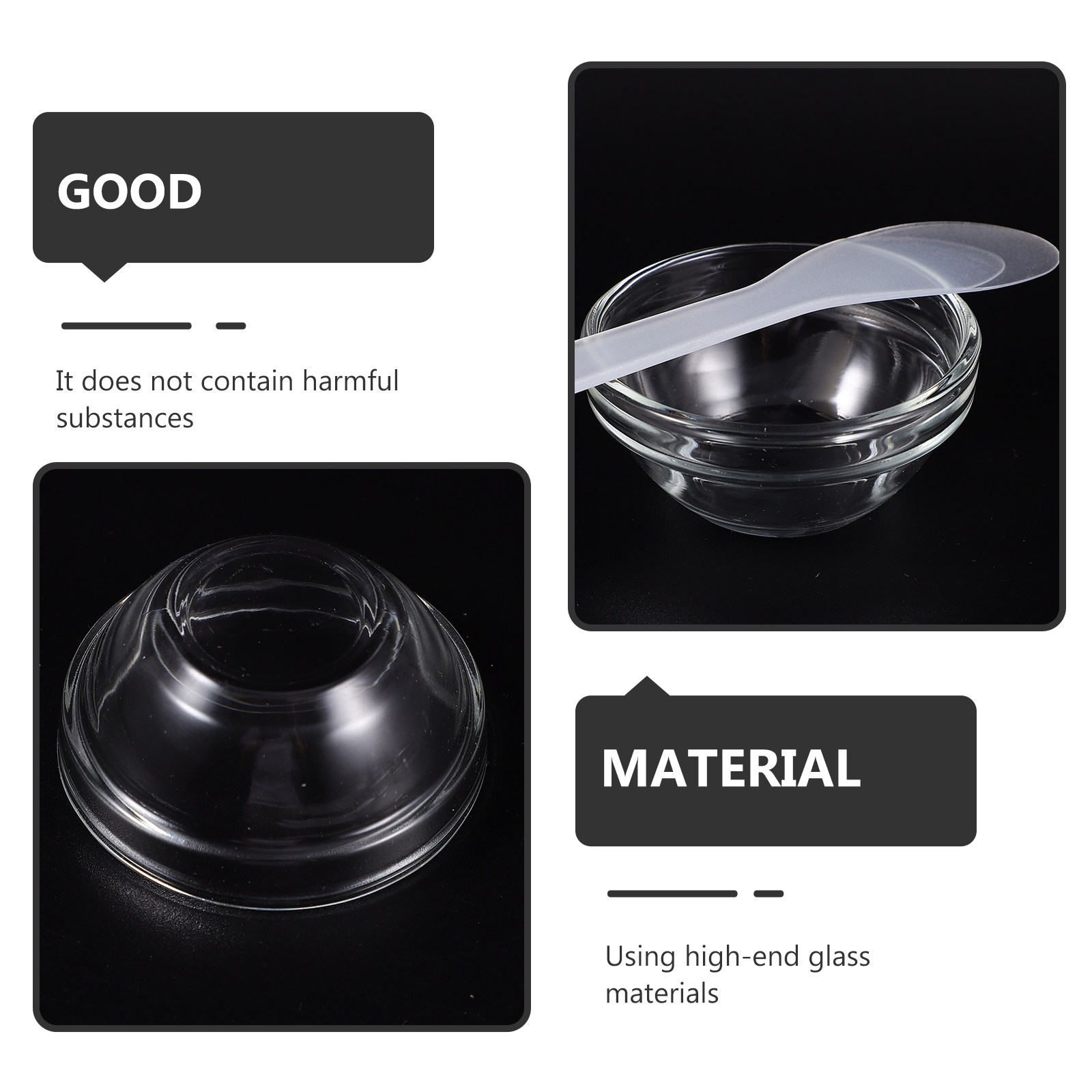 1Set Essential Oil Bowl Glass  - огляд і ціна Hair Care In Salon