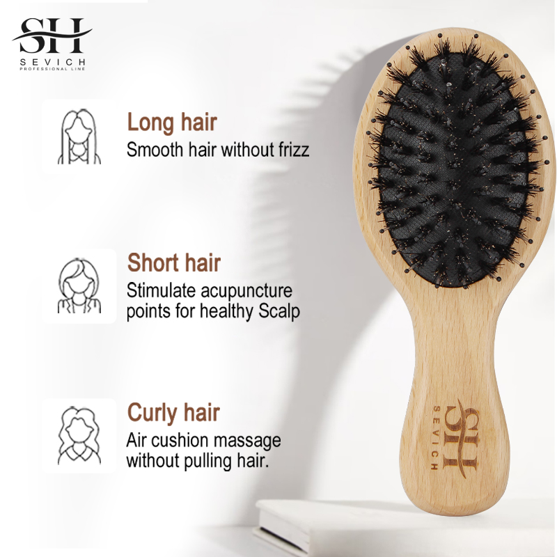 Natural Boar Bristle Hair Fluf - огляд і ціна Hair Care In Salon