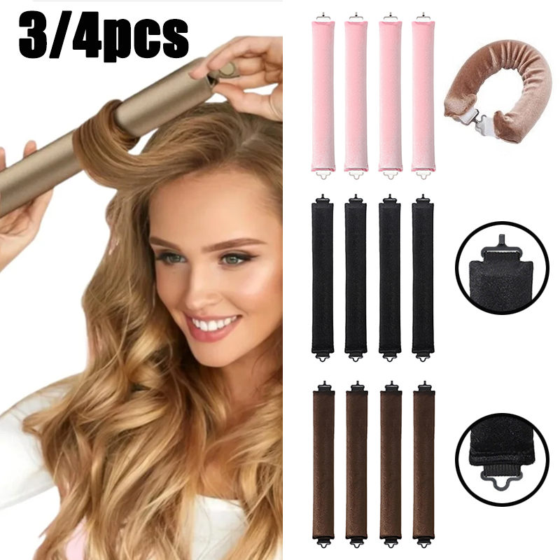 3/4pcs No Heat Hair Rollers He - огляд і ціна Hair Care Curly Hair