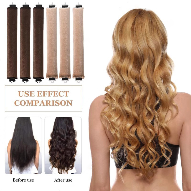 3/4pcs No Heat Hair Rollers He - огляд і ціна Hair Care Curly Hair