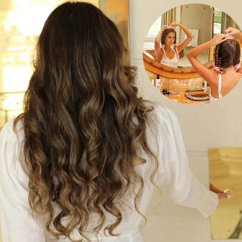 1-2Set Woman Heatless Curling  - огляд і ціна Hair Care Curly Hair