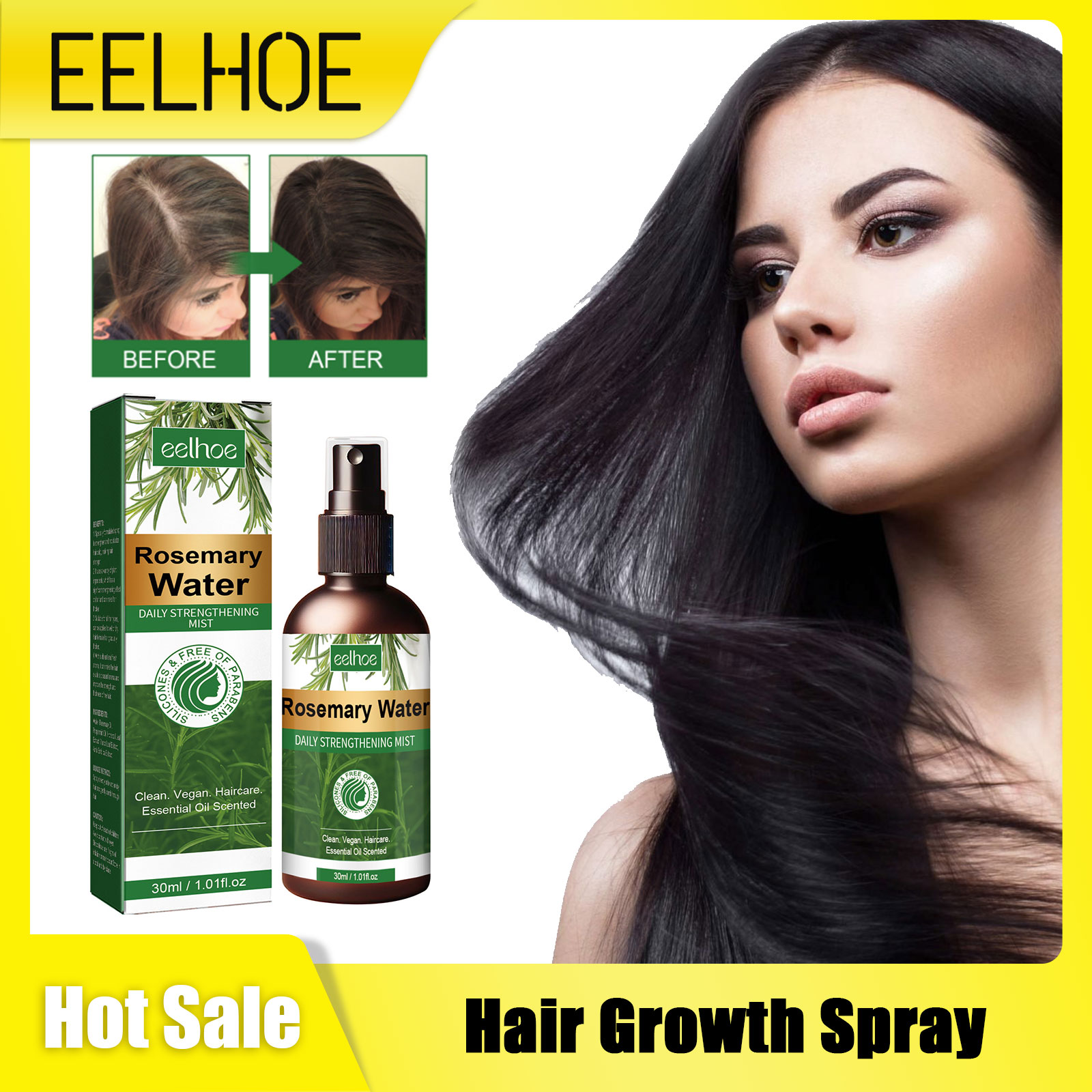 Rosemary Spray for Hair Nouris - огляд і ціна Hair Care Organic